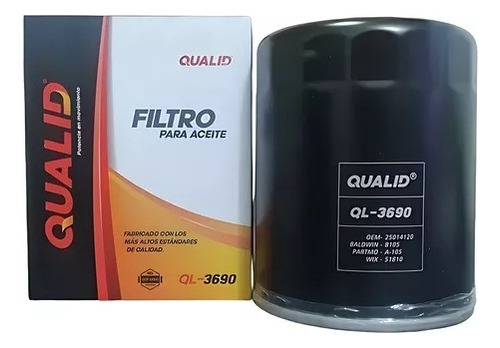 Filtro De Aceite Ql-3690, L1810, 51810, Npr,nkr,encava