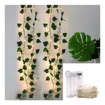 Comprar Tira De Hojas Artificiales Decorativas Con Luces Led 5 Mts
