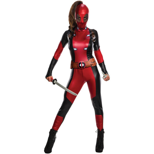 Disfraz Para Mujer De Deadpool Talla Medium (10-14)-