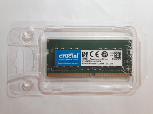 Memoria Ram 8gb Ddr4 2666mhz Sodimm