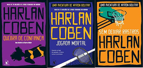 Kit 3 Livros Harlan Coben Myron Bolitar Quebra Confiança +