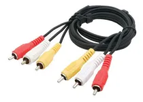 Comprar Cabo Audio E Video Rca Smart Tv Videojuego Tv Cable 3x3 1,5 M