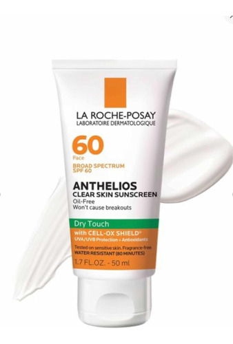 La Roche-posay Anthelios Protector Solar Fps60 50ml Oil Free