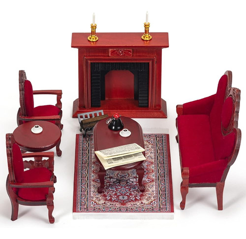 Keldoner Wooden Dollhouse Furniture 1 12 Scale, Dolll House 