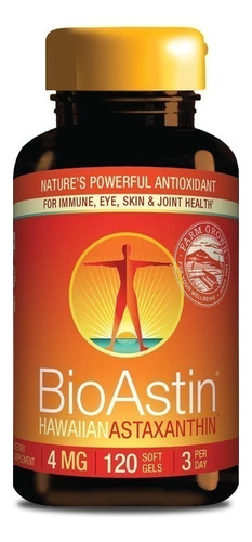 Bioastin Astaxantina Hawaina 4mg, 120caps,