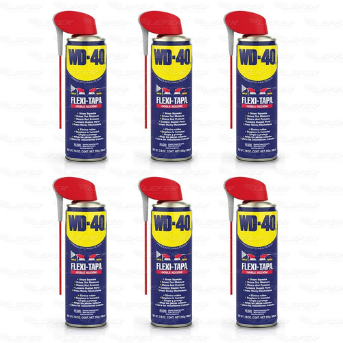 Imagen 1 de 8 de Wd-40 Lubricante Multiuso 220g Flexi Tapa Pack X 6 Unidades