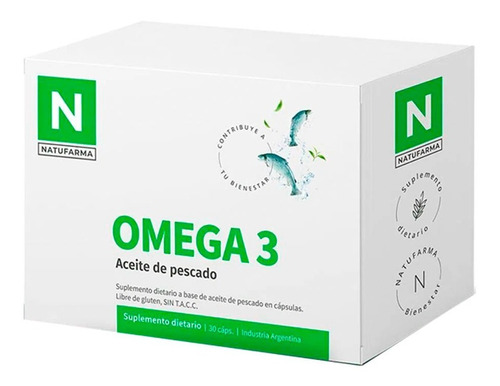 Omega 3 Aceite De Pescado X 30 Capsulas Blandas Natufarma