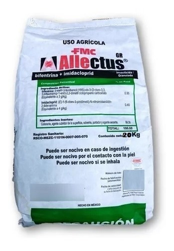 Insecticida Granulado Allectus Gr Control De Plagas 20 Kg