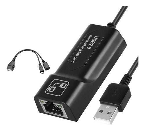 Adaptador Lan Ethernet Puertos Macho Hembra Usb Otg Hub