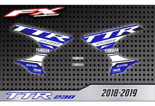 Calcos Opcionales Yamaha Ttr 230 2018 Fxcalcos2