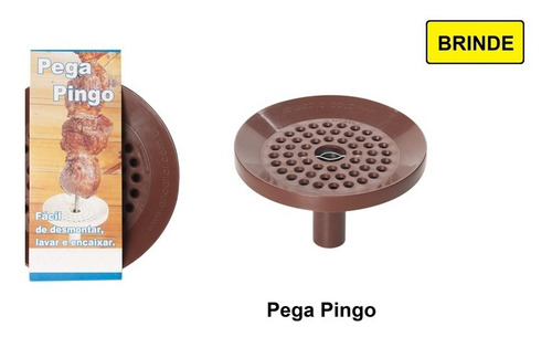Churrasqueira Luxo Rotativa Elétrica 05 Espetos 127v - Verm
