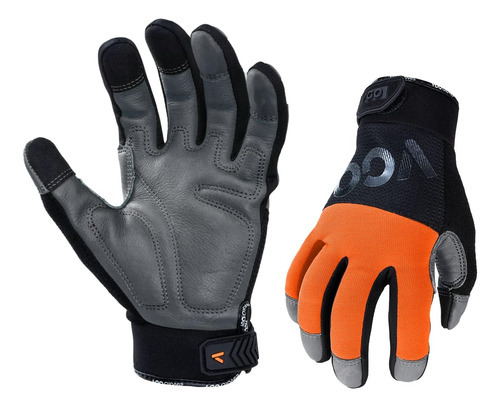 1-pair Safety Work Gloves For Men,anti-vibration,abrasion Re