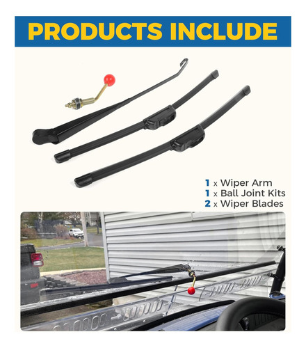 Kit De Limpiaparabrisas Ubog Para Utv, Accesorio Automotriz