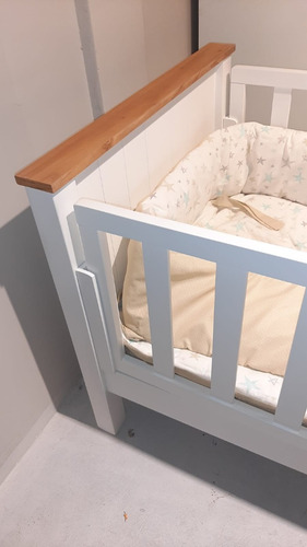 Imagen 4 de 10 de Cama Cuna Nordica Funcional Cuarto Bebe 1 Plaza Paraiso Alf