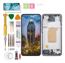 Comprar (Negro) Macro+Pantalla Para Samsung Galaxy A35 5G SM-A356E, A356E\u002FDS, A356B, A356B\u002FDS, A356U, A356U1 Display Gadget Troops (Incell Sin Huella Dactilar)