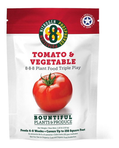 Alimento Triple Play Para Plantas De Tomate Y Verduras 1kg
