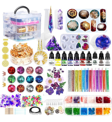 Kit De Moldes De Resina Para Principiantes - 125pcs Contiene