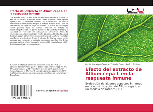 Libro: Efecto Del Extracto Allium Cepa L Respuesta