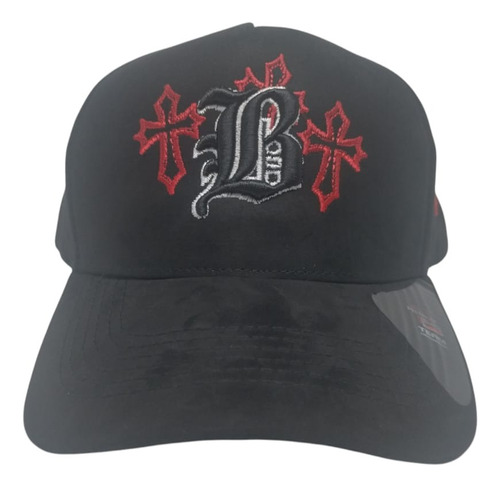Gorra Snapback Gamuza Bordada Curva Ajustable Premium Fg Cap Boston Cruces Ajustable