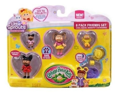 Imagen 4 de 9 de Little Sprouts Figuras Muñecos Articulados Pack X 8