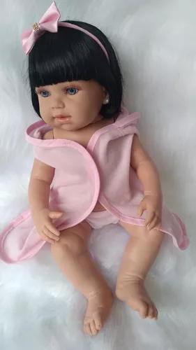 Boneca Bebê Reborn Morena Com Cílios e Sapatinhos em Promoção é no Buscapé