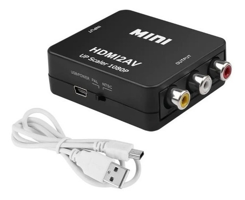 Adaptador Conversor Hdmi A Av Rca Video Analogico