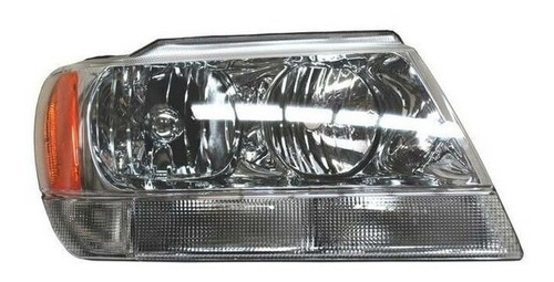 Faro Jeep Grand Cherokee 2003-2004 Fondo Cromado