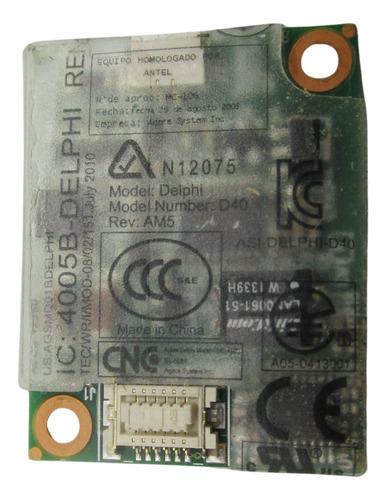 Tarjeta Wifi Módem Hp Elitebook 2560p 506839-012 628824-001 (Usado)