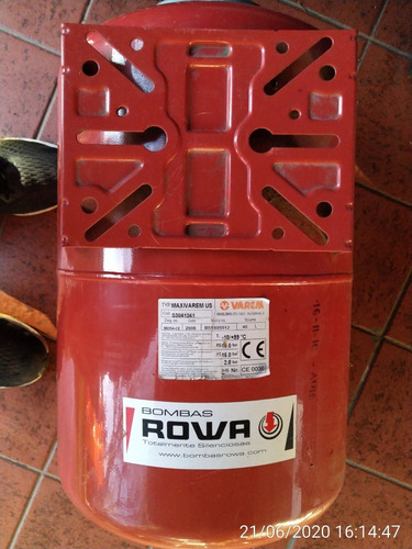 Tanque Hidroneumatico Varem Maxivarem Us 40l Horizontal
