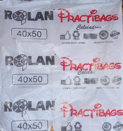 Bolsa Camiseta 40x50 Ad Practibag X 20 Unid. Rolan