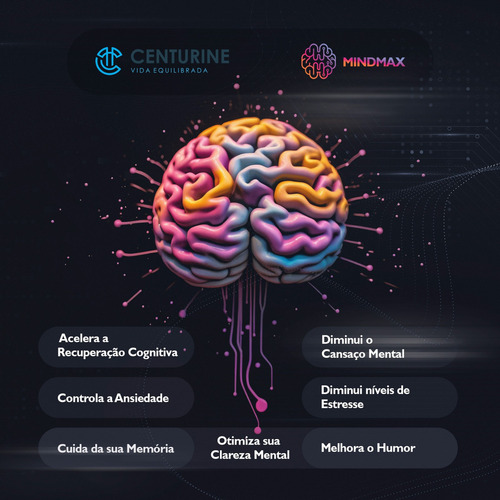 Mindmax Auxilia Saúde Mental Fonte Triptofano Vitamina B12 Mental Focus