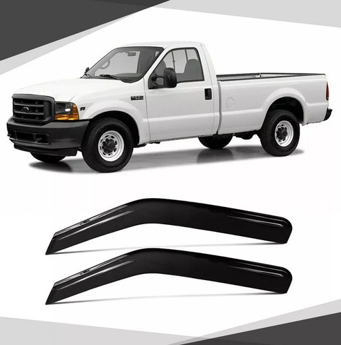 Calha De Chuva F-250 F-350 2002 2003 2004 Defletor 2p Jogo 