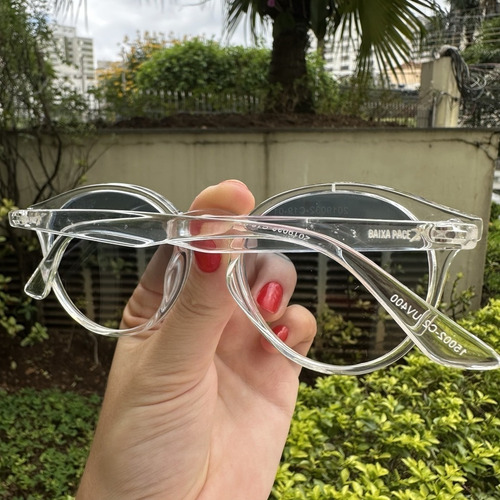 Óculos Baixa Pace Fusion Transparente Com Azul Degradê