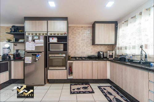 Sobrado Com 3 Dormitórios À Venda, 128 M² Por R$ 520.000 - Parque Das Nações - Santo André/sp - So0933