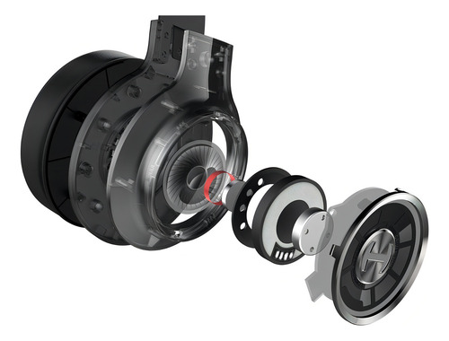 Fones de ouvido para jogos Edifier G4 Te 7.1 Usb Rgb Sound, cor preta