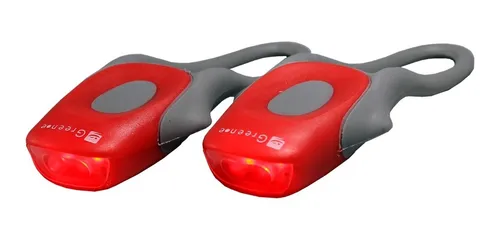 Luces Led Para Bicicletas Green-e De Silicona 2 Uds. Rojo