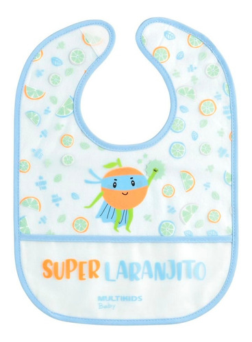 Babero Yum  Multikids Azul Bb1107