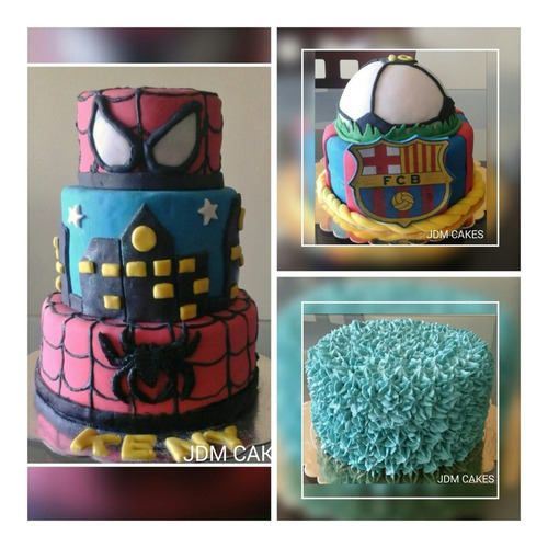 Imagen 8 de 9 de Tortas Decoradas Infantiles Fondant Merengue Crema Postres
