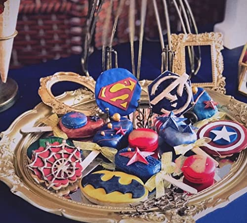 Set De 4 Galletas Con Estampado De Dibujos Animados De Super
