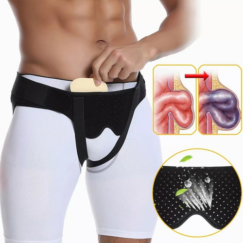 Ajustable Faja Para Hernia De Ingle Inguinal Con Almohadas