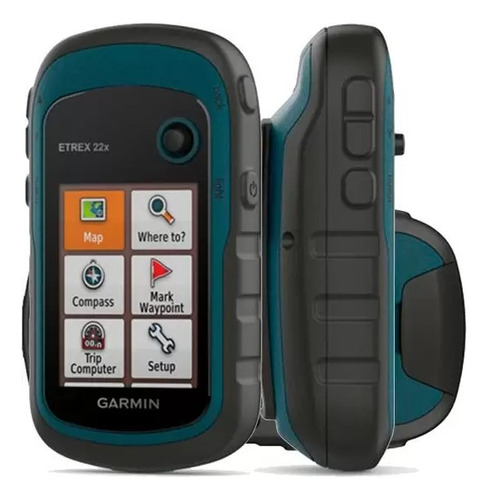 Gps Portátil Garmin Etrex 22x Mapa Topo Roteavel America Sul Azul-marinho