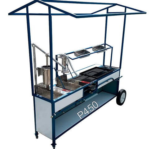 Carrito Multiservicios 7en1 Panera Churrera Asador Frei P450