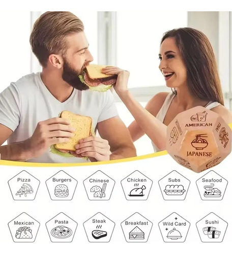 Dado Tomar Decisiones Dado Para Elegir Qué Comer Dado Comida Café