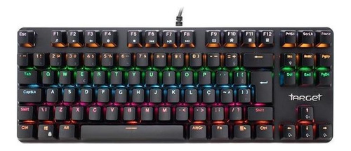 Teclado Mecanico Tgt Spawn Rainbow Switch Outemu Red Cor De Teclado Preto Idioma Português Brasil