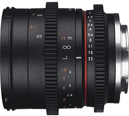 Imagen 6 de 8 de Rokinon Cv50m-e 50 Mm T1.3 Lente De Cine De Velocidad Para