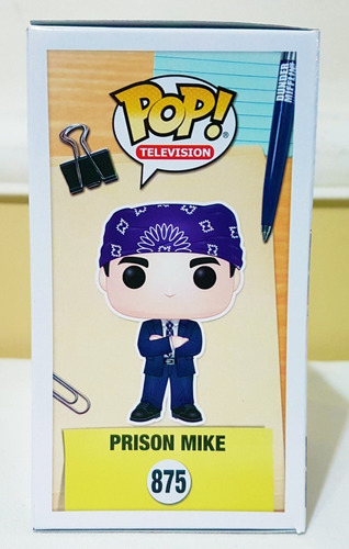 ¡Funko Pop! The Office - Prison Mike #875 Exclusivo Hot Topic