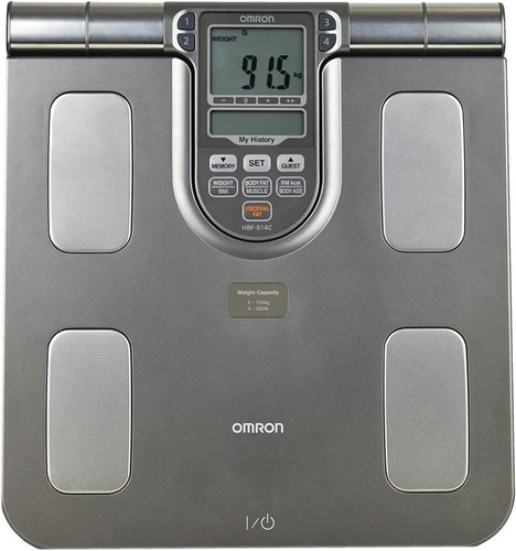 Imagen 2 de 6 de Báscula Digital Omron Hbf-514c Gris, Hasta 150 Kg