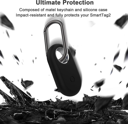 Funda Compatible Con Samsung Galaxy Smarttag2, Negro+blanco+