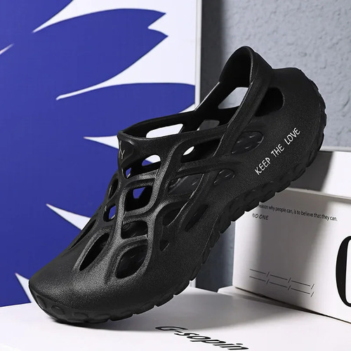 Sandalias Tipo Zueco De Playa Eva Para Hombre, Zapatos Casua