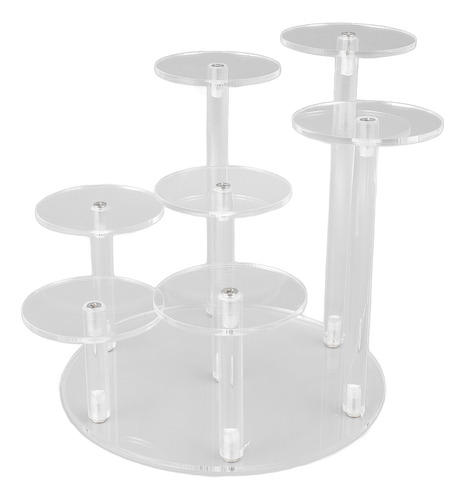 Soporte Para Magdalenas De Acrílico Redondo De 7 Niveles